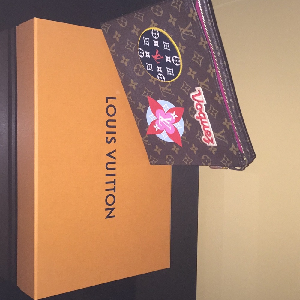 Louis Vuitton Monogram Toiletry Pouch with Patches - Picture 6 of 6